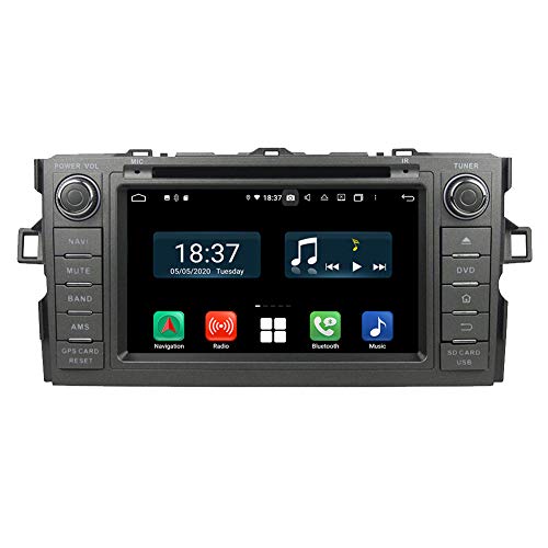 4GB RAM Android 10.0 Radio estéreo para automóvil para Toyota Auris 2006 2007 2008 2009 2010 2011 con navegación GPS Autoradio Reproductor de DVD Bluetooth USB WLAN