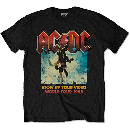 AC/DC Blow Up Your Video Camiseta, Negro, M para Hombre