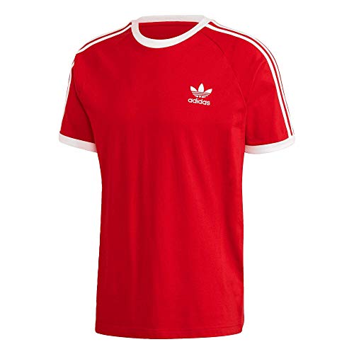 Adidas 3 Stripes - Camiseta rojo M