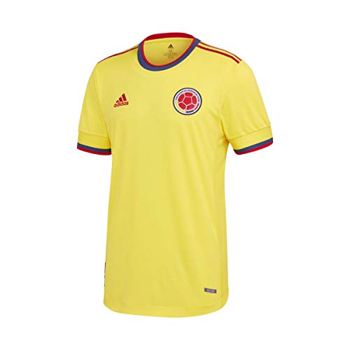 adidas Colombia Primera Equipación Aunthentic 2020-2021, Camiseta, Yellow, Talla XL