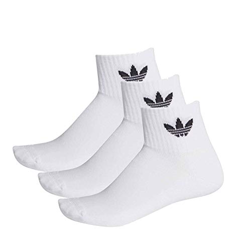 Adidas Mid Ankle - Calcetines (3 pares) negro/blanco 43-46