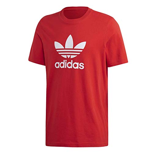 adidas Originals Trefoil T-Shirt Camiseta, Rojo, L para Hombre