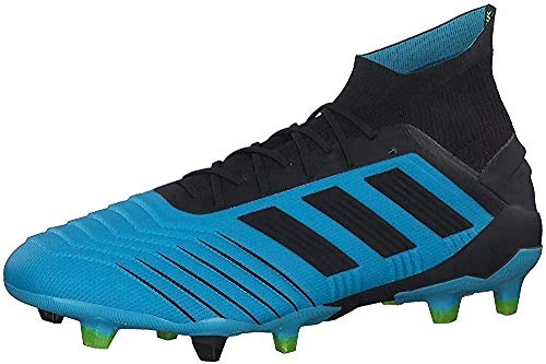 adidas Predator 19.1 FG, Zapatillas de Fútbol Hombre, Azul (Bright Cyan/Core Black/Solar Yellow Bright Cyan/Core Black/Solar Yellow), 42 EU