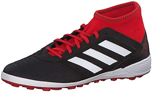 Adidas Predator Tango 18.3 TF, Botas de fútbol Hombre, Negro (Negbás/Ftwbla/Rojsol 001), 40 2/3 EU