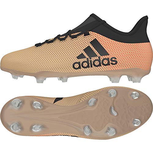 Adidas X 17.2 FG, Botas de fútbol para Hombre, Amarillo (Ormetr/Negbas/Rojsol 000), 42 EU