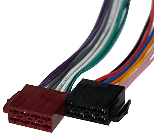 AERZETIX: Cable Conector Enchufe ISO 8PIN x2 Universal para autoradio Altavoces de Coche, vehiculos C11036