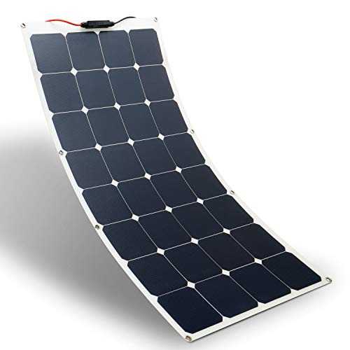 ALLPOWERS Panel Solar 100W 18V 12V Cargador Solar Flexible Flexible ETFE SunPower Módulo Solar liviano para vehículos recreativos, embarcaciones, cabinas, Tiendas de campaña, automóviles, remolques