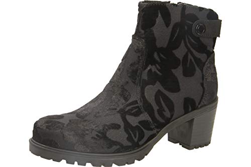 Ara Mantova 47331-68 Black Textile Womens Heeled Ankle Boots 40