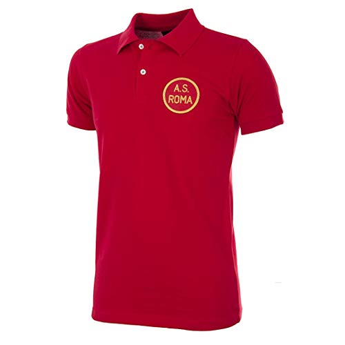 AS Roma 1961-62 Retro Football, Camiseta Hombre, Rojo, M