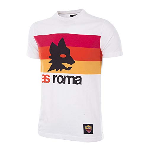 AS Roma Camiseta Retro Unisex – Adulto, Unisex Adulto, 6783, Negro/Rojo, XX-Large