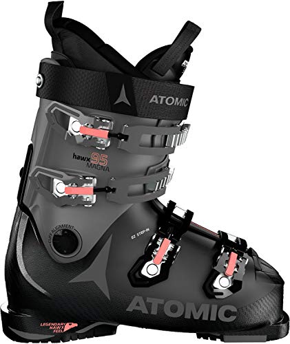 ATOMIC HAWX Magna 95 S W, Botas de esquí Mujer, Black/Anthracite/Coral, 39 EU