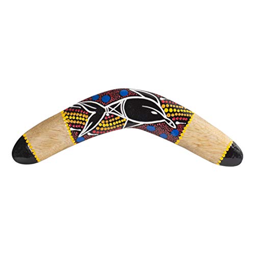Australian Treasures - Boomerang de Madera Hecho a Mano de 30 cm