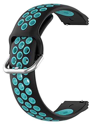 Beapet Silicone Watch Band Smart Watch Strap Wamkband Silicone Sport Loop Pulsera 22mm 18mm 20mm (Color : 20mm, Size : C1)
