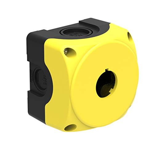 Botonera plástico Platinum para 1 mando, 7,2 x 5,6 x 7,2 centímetros, color amarillo (Referencia: LPZP1A5)