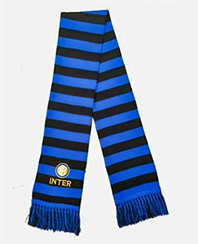 Bufanda oficial doble, tubular y con diseño de rayas del club de fútbol F.C. Internazionale