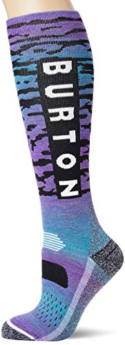 Burton Performance Midweight Calcetines de Snowboard, Mujer, Throwback, SM