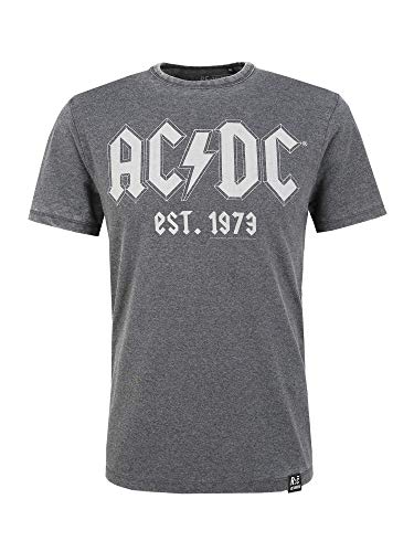 Camiseta AC/DC Est 1973 Charcoal por Re:Covered