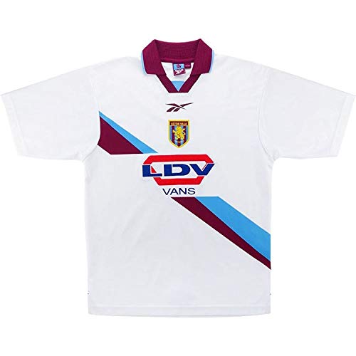 Camiseta Aston Villa Retro Original 1999-2000 Away, blanco, extra-small