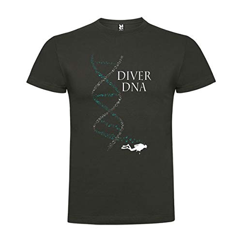 Camiseta Buceo Diver DNA Manga Corta Hombre Plomo L