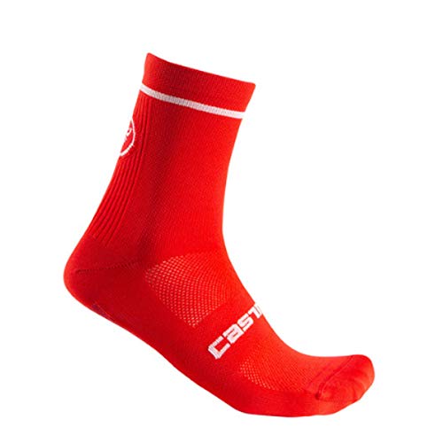 CASTELLI ENTRATA 9 Sock Calcetines, rojo, S para Hombre