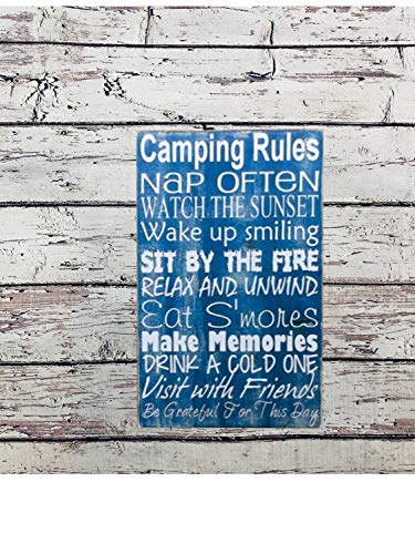 Ced454sy - Carteles de acampada, regalo de camping, decoración del hogar, decoración de campamento, carteles de caravana, decoración de campista, carteles para campistas, señales para cabañas