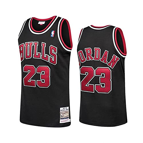 cjbaok Camiseta de la NBA para hombre Michael Jordan # 23 Chicago Bulls Camiseta de baloncesto Retro Bordado Camisetas sin mangas Chalecos Tops