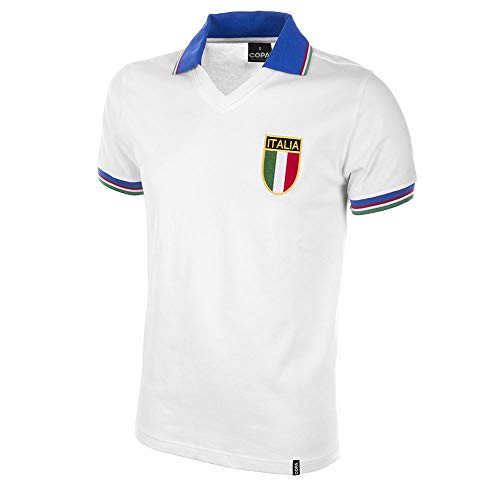 COPA Football - Camiseta Retro Italia 2º equipación años Mundial 1982 (M)