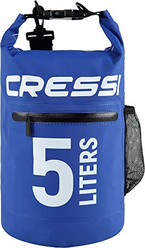 Cressi Dry Bag Mochila Impermeable para Actividades Deportivas, Unisex Adulto, Azul Oscuro, 10 L