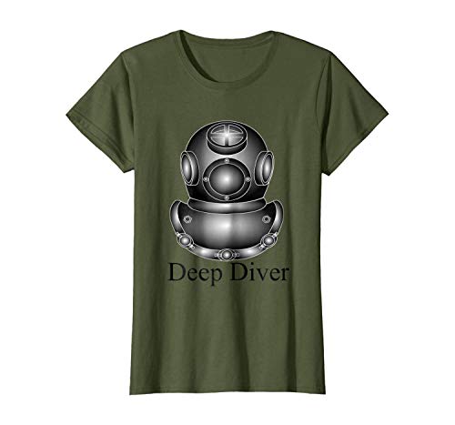 Design T-Shirt Deep Diver Mark V Deep Sea - Casco de Buceo Comercial Multicolor Multicolor XXL