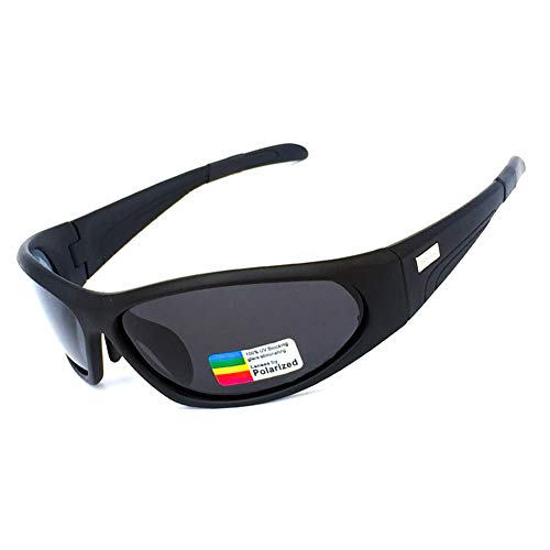 ERLIANG Gafas para Hombres - Gafas de Sol de Bicicleta Equipadas para Deportes al Aire Libre (Modelos Negros)