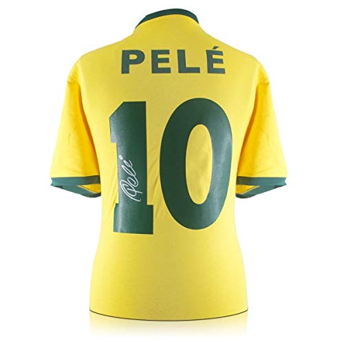 exclusivememorabilia.com Camiseta de fútbol de Brasil firmada por Pele
