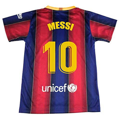 FCB Camiseta Messi Producto Oficial Licenciado FC Barcelona Primera Equipacion Temporada 2020-21. Talla 14.