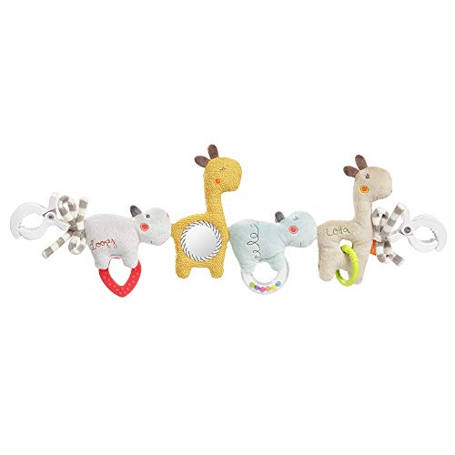 Fehn 059137 Loopy & Lotta - Cadena para cochecito de bebé con figuritas para colgar, multicolor