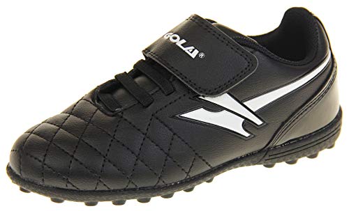 Gola - Activo 5 - Botas de fútbol infantiles, para césped aritficial, zapatillas para deporte, color Negro, talla 27 EU