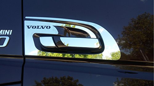 Juego de 2 piezas de manijas de puerta de acero inoxidable pulido espejo para VOLVO FH 4 Truck Trucker Euro 6 Series Decoración Cabina Accesorios