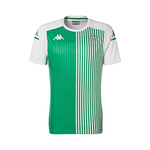 Kappa Aboupres Pro 4 Betis Camiseta Entrenamiento, Hombre, Blanco/Verde, L