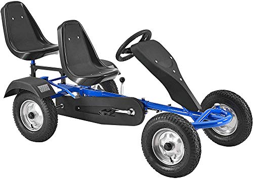 Kart con un freno, scooter de asiento ajustable, scooters, buggies 2 Kart,Blue