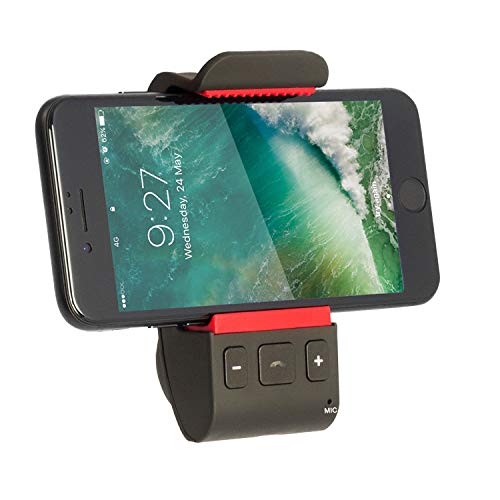 Kit de Altavoces Manos Libres Coche Automóvil Bluetooth, Manos Libres Bluetooth para el Coche con Soporte para iPhone X/8/7/6 Plus/6s/SE Galaxy S8 S7 S6 Note 8 6 5 4 Android Smartphone GPS Navegador
