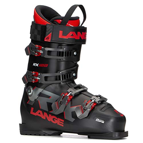 Lange RX 100 Botas de Esquí, Adultos Unisex, Negro/Rojo, 295