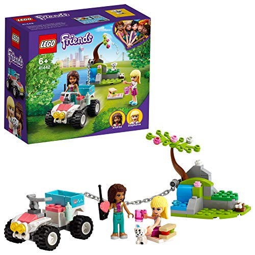 LEGO 41442 Friends Buggy de Rescate de la Clínica Veterinaria Set para Niñas de a Partir de 6 años con Mini Muñecas Stephanie y Andrea