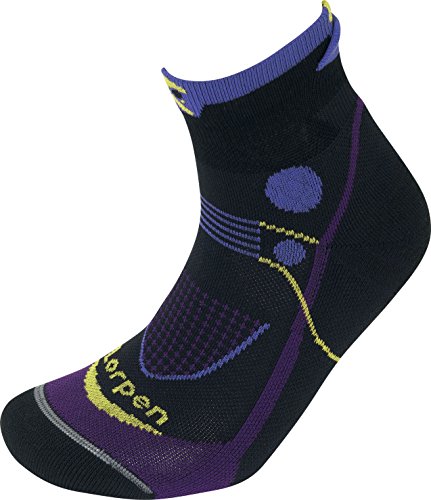 Lorpen T3 Women's Padded Trail Running Ultra Light Socks Calcetines Acolchados para Mujer, Negro, S