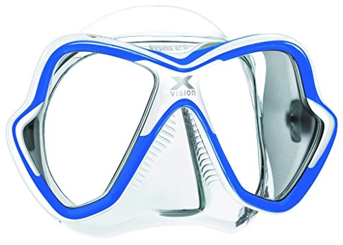 Mares X-Vision 14 - Gafas de Buceo Unisex, Color Azul/Blanco, Talla Bx