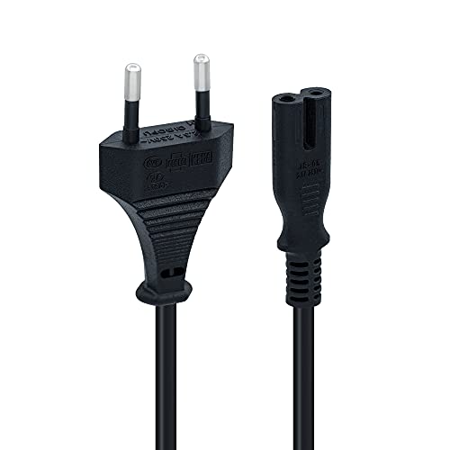 Mcbazel 1.5M Power Cable con Euro IEC C7 Cable de alimentación Adecuado por PS5/ PS4/ PS3/ Xbox Series X/S