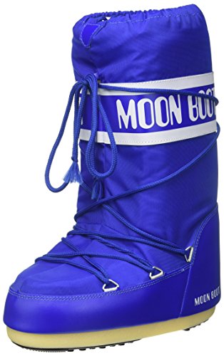 Moon-boot Nylon, Botas de Nieve Unisex Adulto, Azul (BLU Elettrico 075), 42/44 EU