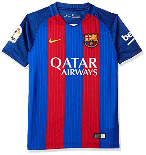 Nike FC Barcelona Yth Ss Hm Stadium Jsy, Camiseta de manga corta para niño, Azul (Sport Royal / Gym Red / University Gold), S