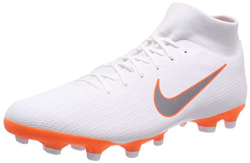 Nike Mercurial Superfly Vi Academy DF MG, Zapatillas de Fútbol Hombre, Blanco (Weiß/Orange Weiß/Orange), 39 EU