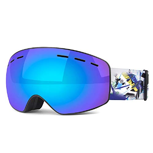 NiñO Gafas De Esquí Gafas Esqui Snowboard Nieve Espejo para Hombre Mujer Adultos Juventud JóVenes Chicos Chicas Anti Niebla Gafas De Esquiar 100％ ProteccióN UV Antiniebla Y Antideslumbrante