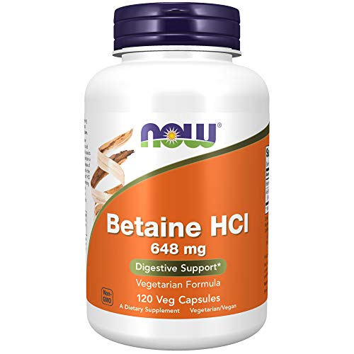 Now Foods Betaine Hcl - 120 Cápsulas