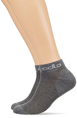 Odlo Socks Active Low 2 Pack Calcetines, Unisex Adulto, Gris, 39-41