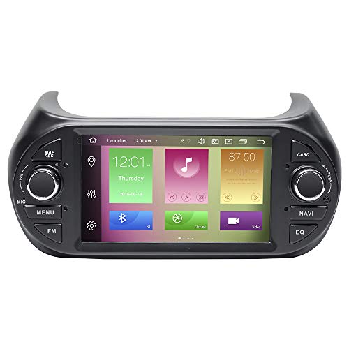 para Fiat Fiorino Qubo Citroen Nemo Peugeot Bipper 7"Radio de Coche Estéreo Navegación GPS 2 DIN Android 10.0 Octa Core 4GB RAM 64GB ROM Soporte Car Auto Play/TPMS/OBD/4G WiFi/Dab